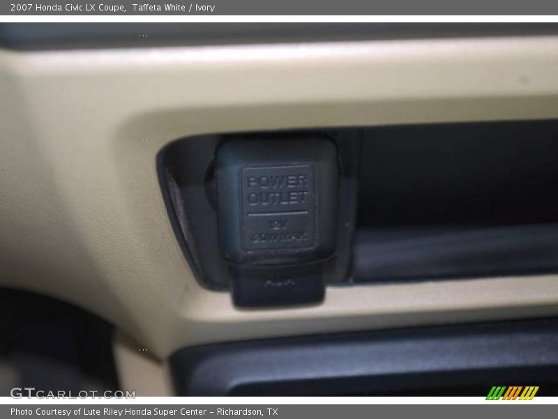 Taffeta White / Ivory 2007 Honda Civic LX Coupe