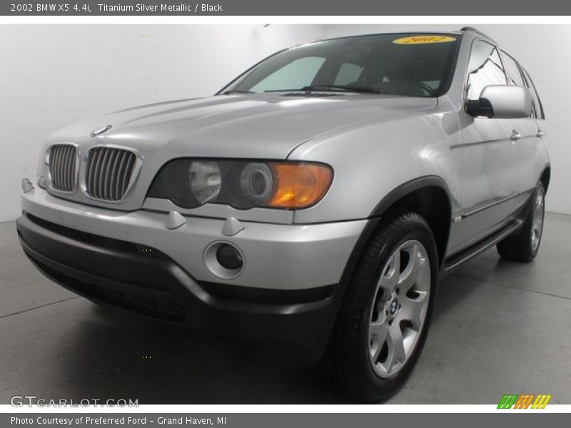 Titanium Silver Metallic / Black 2002 BMW X5 4.4i