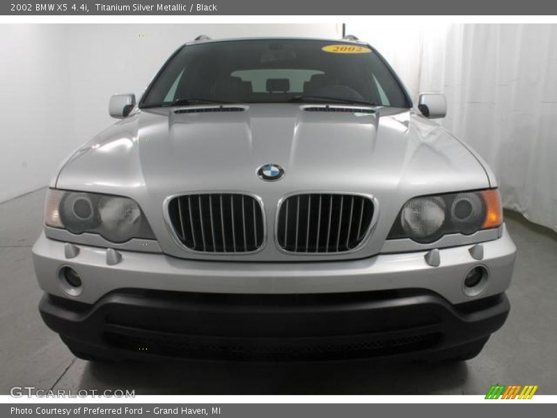 Titanium Silver Metallic / Black 2002 BMW X5 4.4i