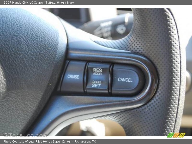 Taffeta White / Ivory 2007 Honda Civic LX Coupe