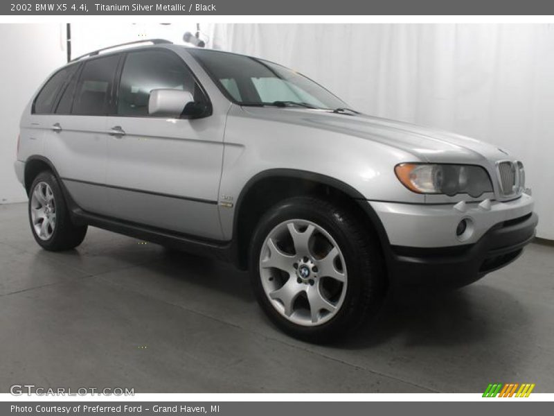 Titanium Silver Metallic / Black 2002 BMW X5 4.4i