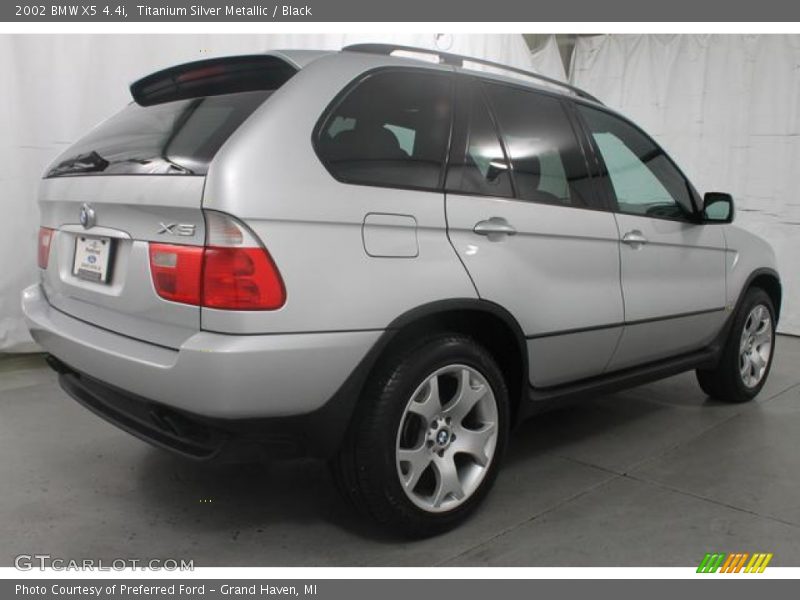 Titanium Silver Metallic / Black 2002 BMW X5 4.4i
