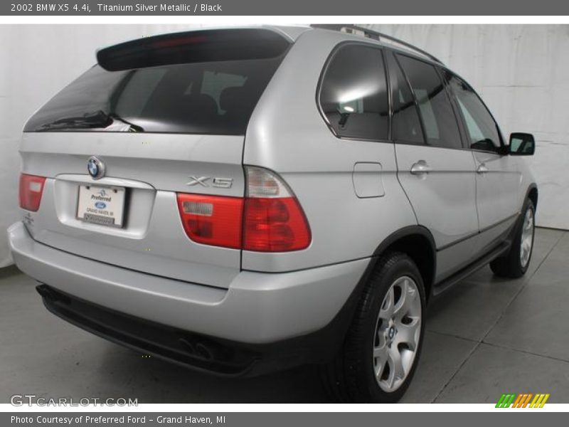 Titanium Silver Metallic / Black 2002 BMW X5 4.4i