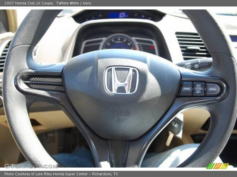Taffeta White / Ivory 2007 Honda Civic LX Coupe