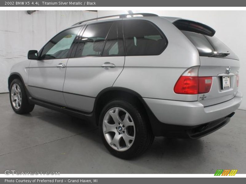 Titanium Silver Metallic / Black 2002 BMW X5 4.4i