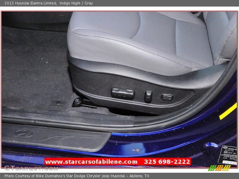 Indigo Night / Gray 2013 Hyundai Elantra Limited