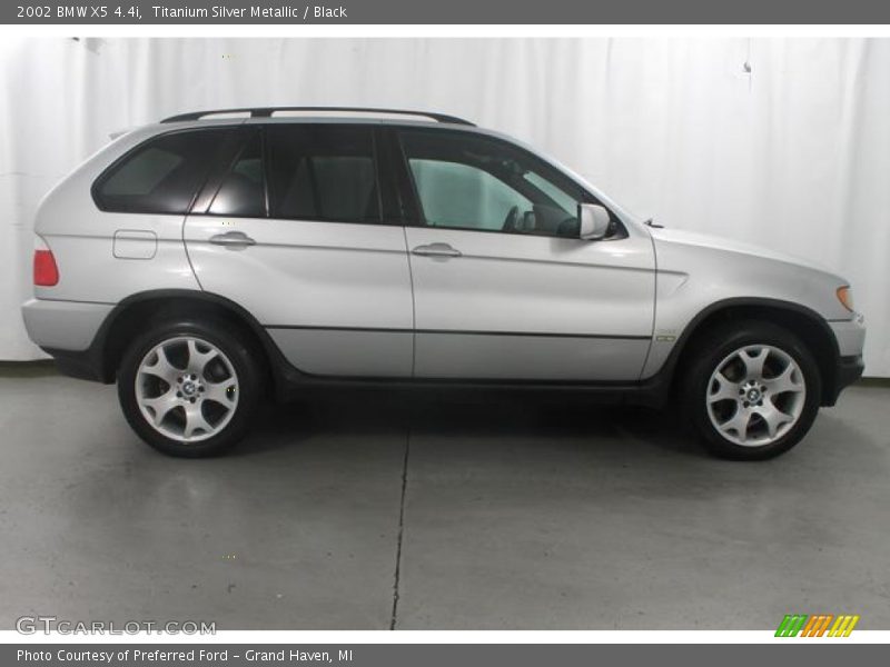 Titanium Silver Metallic / Black 2002 BMW X5 4.4i