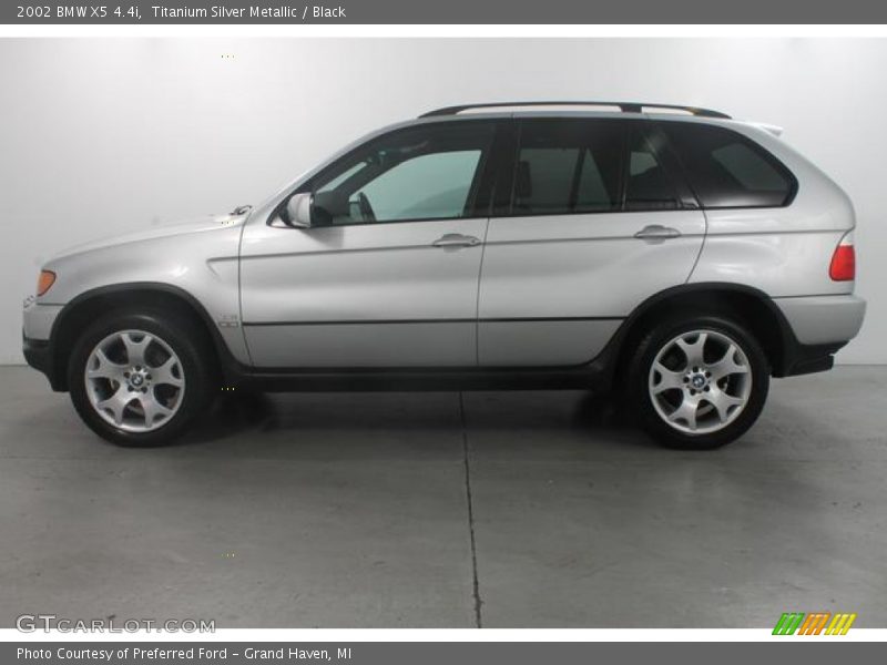 Titanium Silver Metallic / Black 2002 BMW X5 4.4i