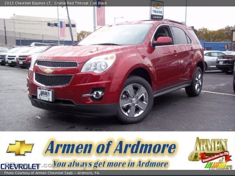Crystal Red Tintcoat / Jet Black 2013 Chevrolet Equinox LT