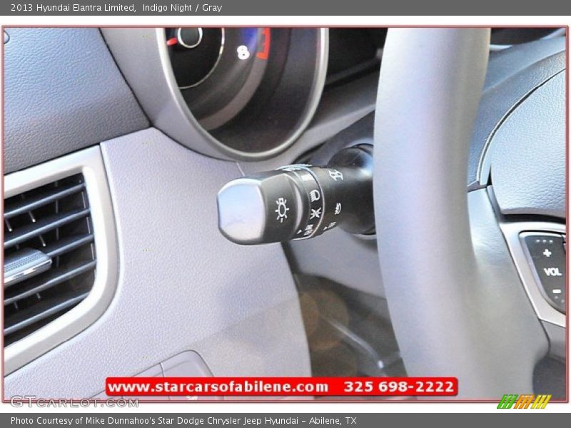 Indigo Night / Gray 2013 Hyundai Elantra Limited