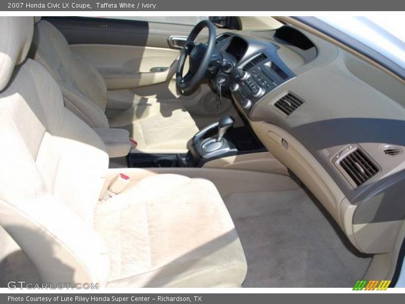 Taffeta White / Ivory 2007 Honda Civic LX Coupe