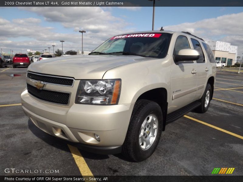 Gold Mist Metallic / Light Cashmere 2009 Chevrolet Tahoe LT 4x4