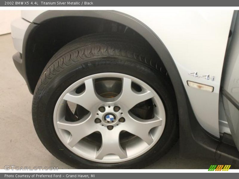 Titanium Silver Metallic / Black 2002 BMW X5 4.4i