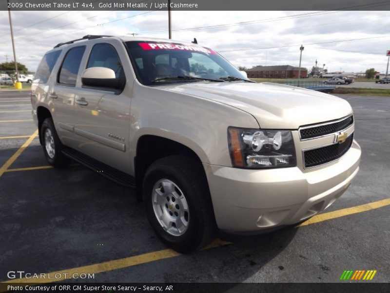 Gold Mist Metallic / Light Cashmere 2009 Chevrolet Tahoe LT 4x4
