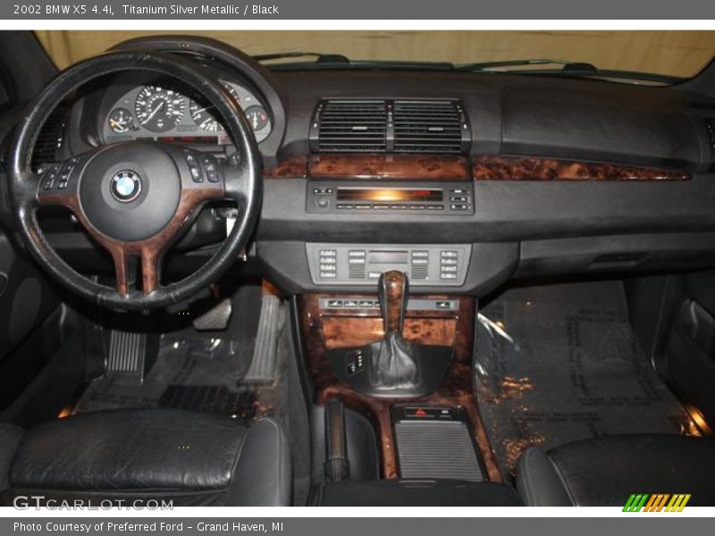 Titanium Silver Metallic / Black 2002 BMW X5 4.4i