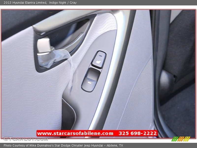 Indigo Night / Gray 2013 Hyundai Elantra Limited