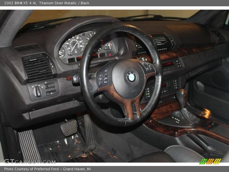 Titanium Silver Metallic / Black 2002 BMW X5 4.4i