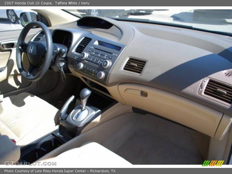 Taffeta White / Ivory 2007 Honda Civic LX Coupe