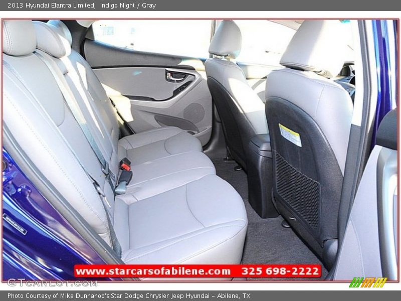 Indigo Night / Gray 2013 Hyundai Elantra Limited