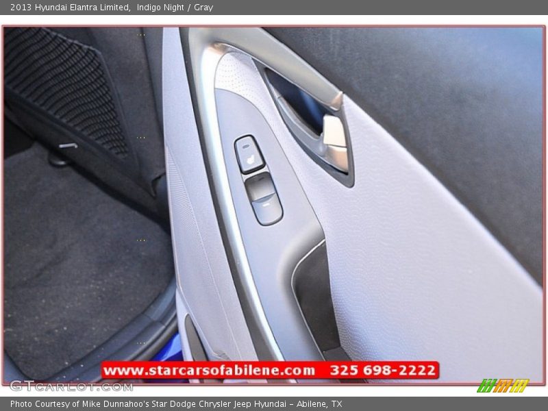 Indigo Night / Gray 2013 Hyundai Elantra Limited