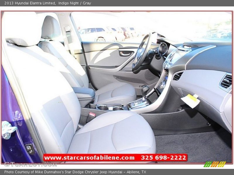 Indigo Night / Gray 2013 Hyundai Elantra Limited