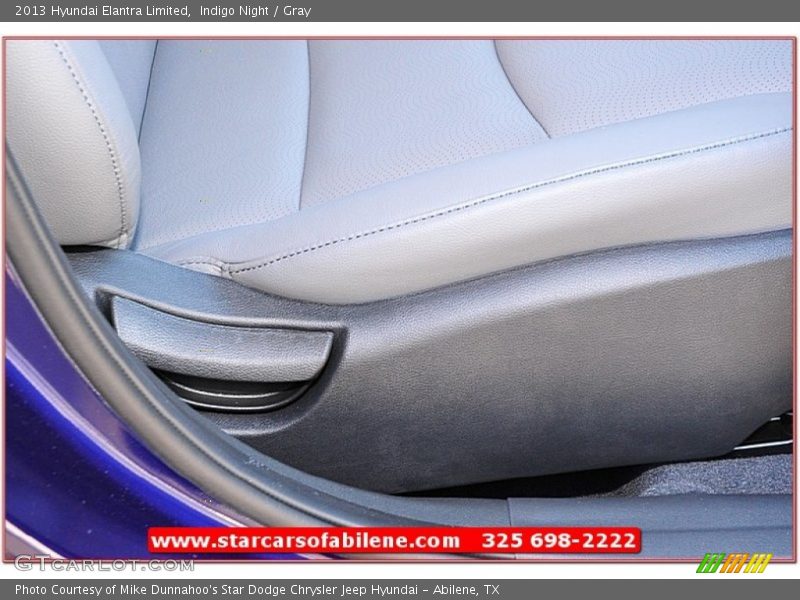 Indigo Night / Gray 2013 Hyundai Elantra Limited