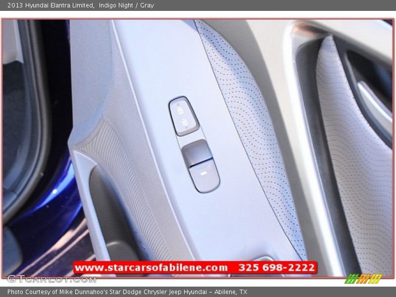 Indigo Night / Gray 2013 Hyundai Elantra Limited