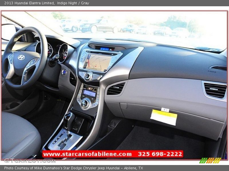 Indigo Night / Gray 2013 Hyundai Elantra Limited