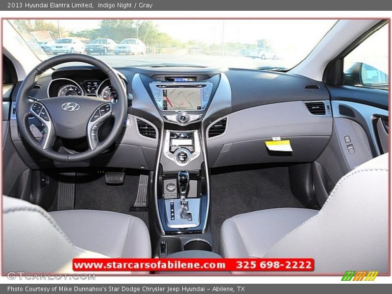 Indigo Night / Gray 2013 Hyundai Elantra Limited