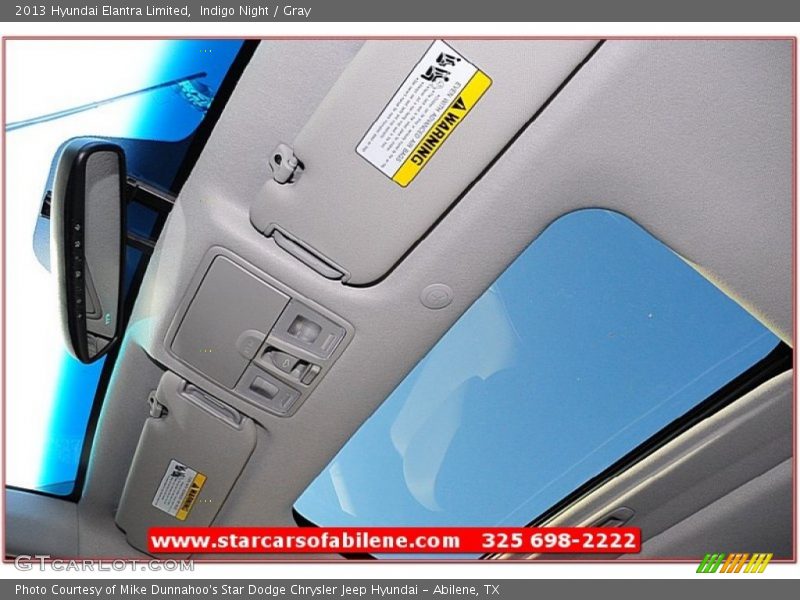 Indigo Night / Gray 2013 Hyundai Elantra Limited