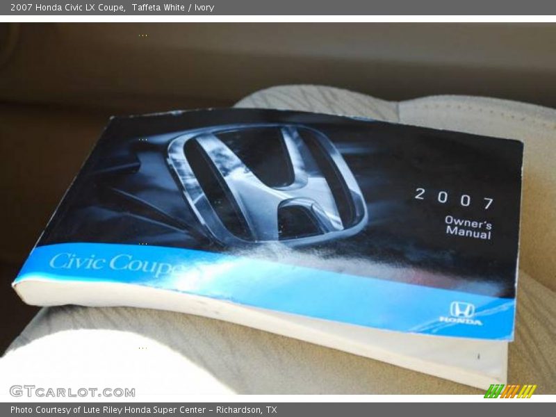 Taffeta White / Ivory 2007 Honda Civic LX Coupe