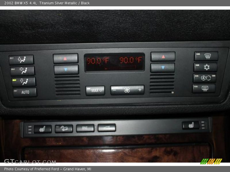 Titanium Silver Metallic / Black 2002 BMW X5 4.4i