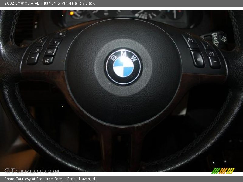 Titanium Silver Metallic / Black 2002 BMW X5 4.4i