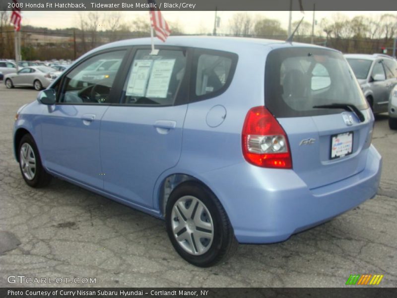 Tidewater Blue Metallic / Black/Grey 2008 Honda Fit Hatchback