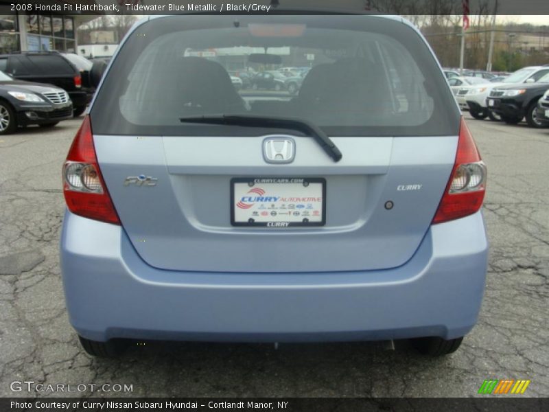 Tidewater Blue Metallic / Black/Grey 2008 Honda Fit Hatchback