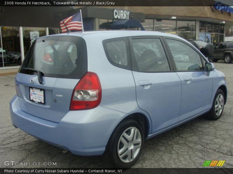 Tidewater Blue Metallic / Black/Grey 2008 Honda Fit Hatchback