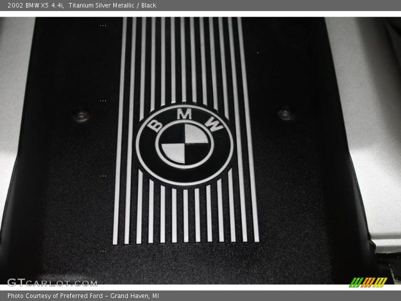 Titanium Silver Metallic / Black 2002 BMW X5 4.4i