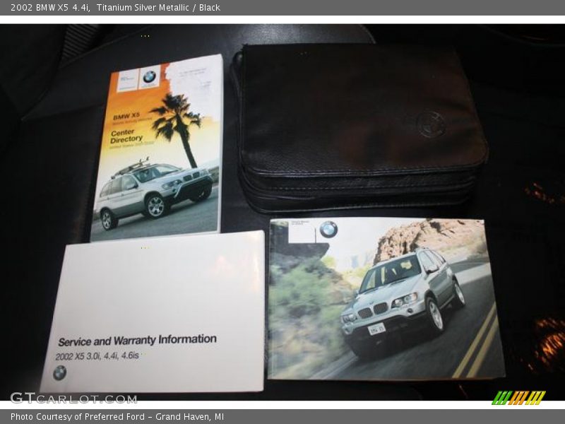 Titanium Silver Metallic / Black 2002 BMW X5 4.4i