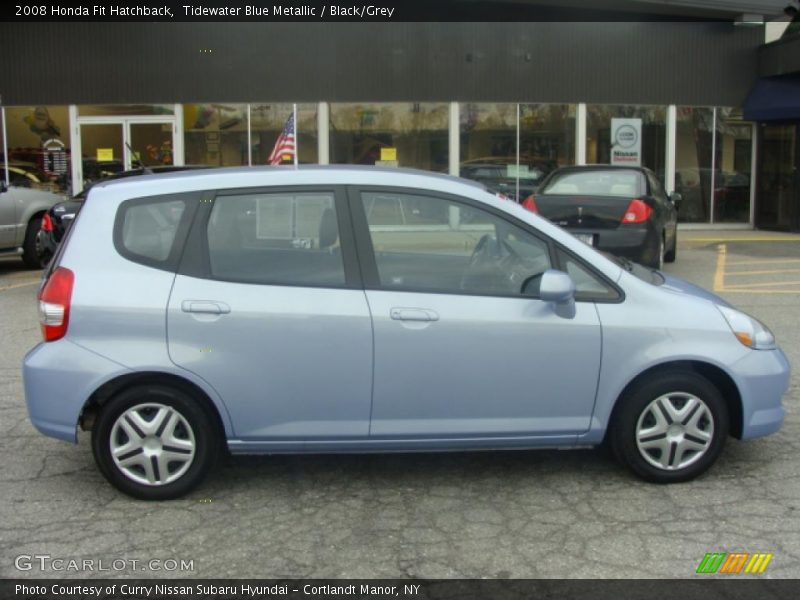 Tidewater Blue Metallic / Black/Grey 2008 Honda Fit Hatchback