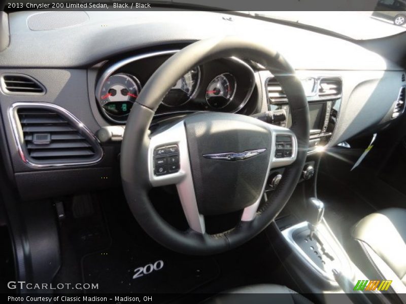 Black / Black 2013 Chrysler 200 Limited Sedan