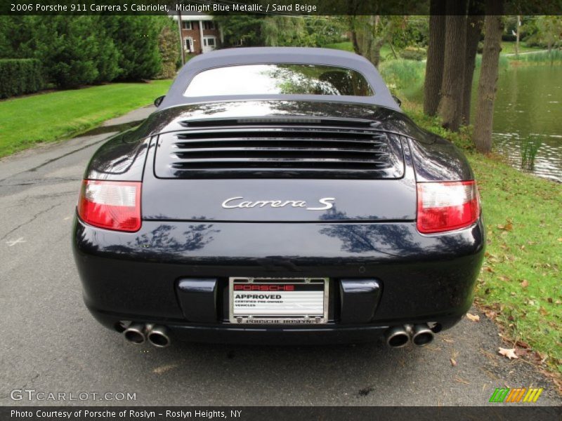 Midnight Blue Metallic / Sand Beige 2006 Porsche 911 Carrera S Cabriolet