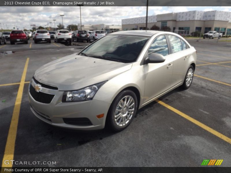Champagne Silver Metallic / Jet Black 2013 Chevrolet Cruze ECO