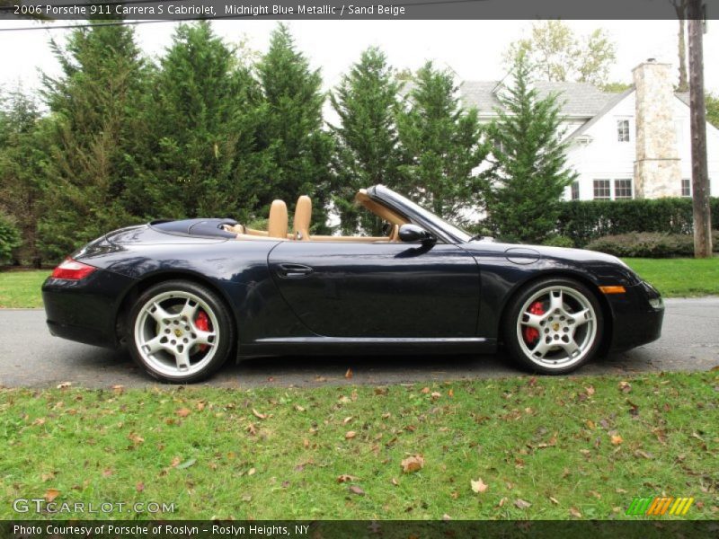 Midnight Blue Metallic / Sand Beige 2006 Porsche 911 Carrera S Cabriolet