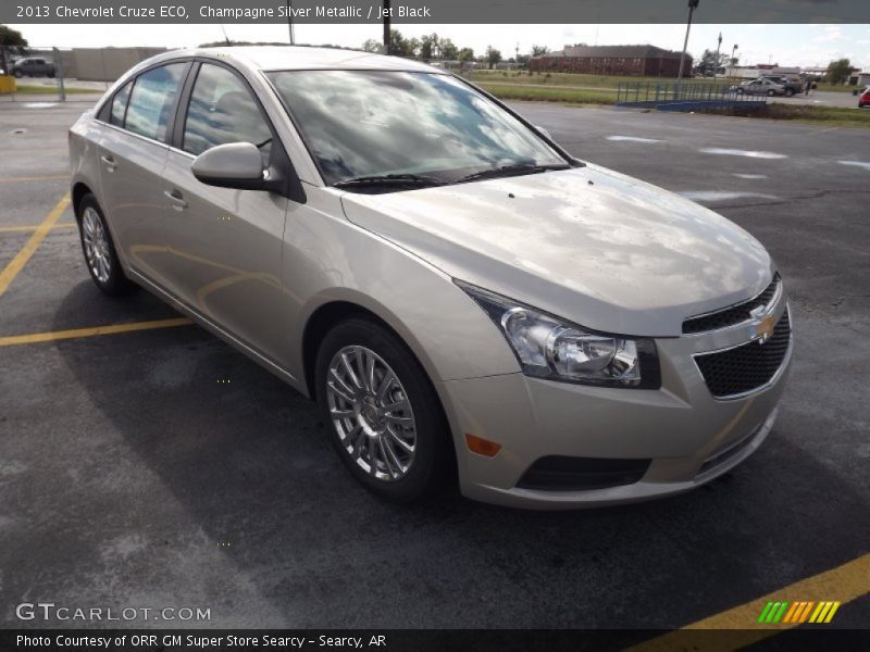 Champagne Silver Metallic / Jet Black 2013 Chevrolet Cruze ECO