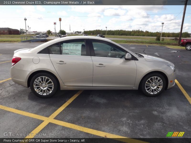 Champagne Silver Metallic / Jet Black 2013 Chevrolet Cruze ECO