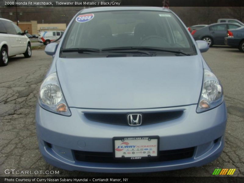 Tidewater Blue Metallic / Black/Grey 2008 Honda Fit Hatchback
