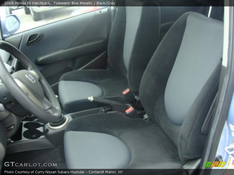 Tidewater Blue Metallic / Black/Grey 2008 Honda Fit Hatchback