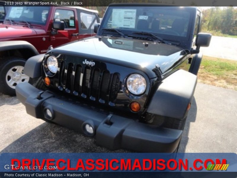 Black / Black 2013 Jeep Wrangler Sport 4x4