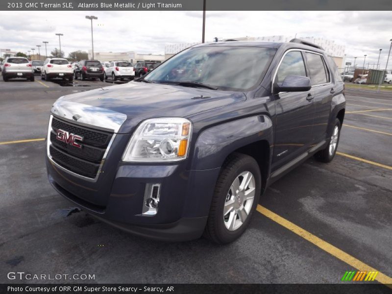 Atlantis Blue Metallic / Light Titanium 2013 GMC Terrain SLE