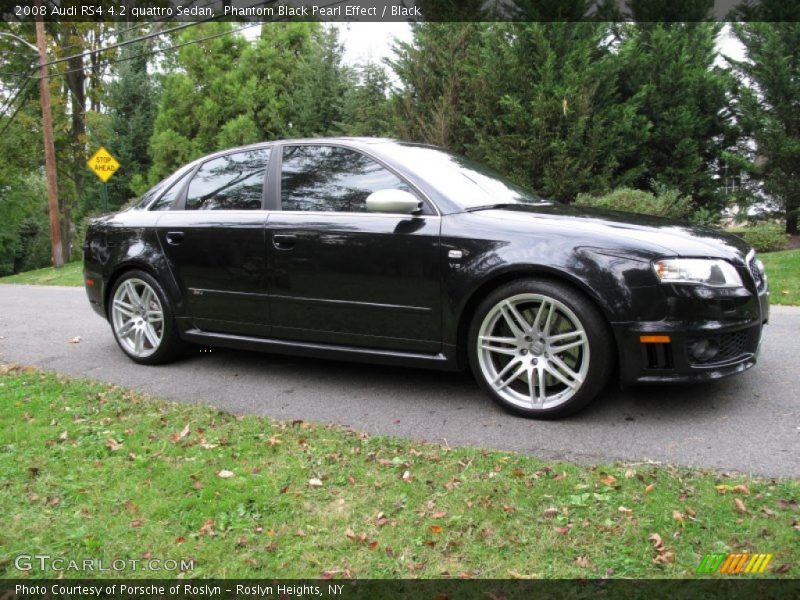 Phantom Black Pearl Effect / Black 2008 Audi RS4 4.2 quattro Sedan